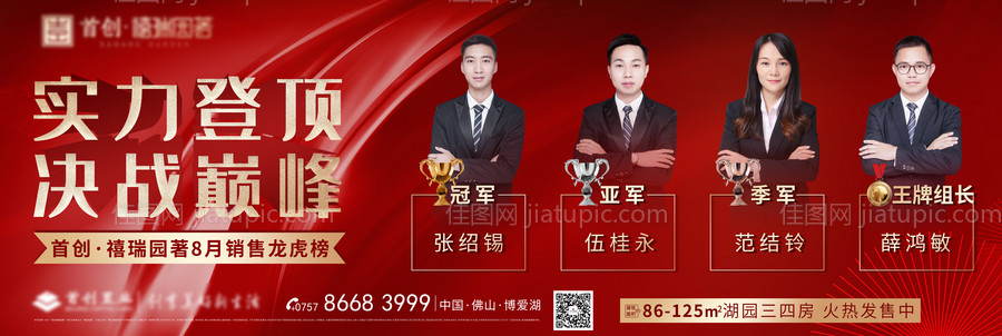 地产销冠龙虎榜展板-源文件