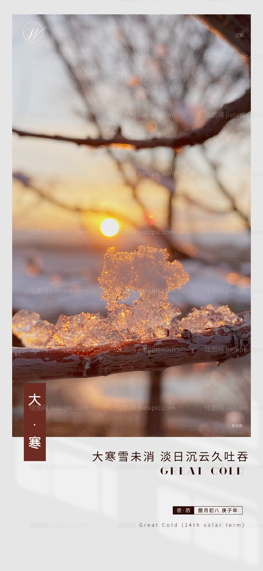 二十四节气大寒海报-源文件
