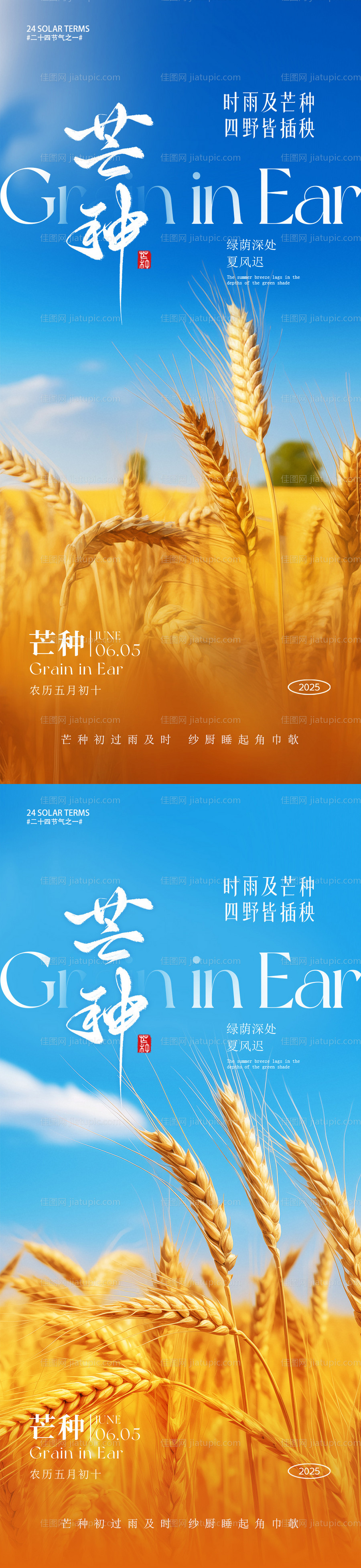 芒种朋友圈海报-源文件