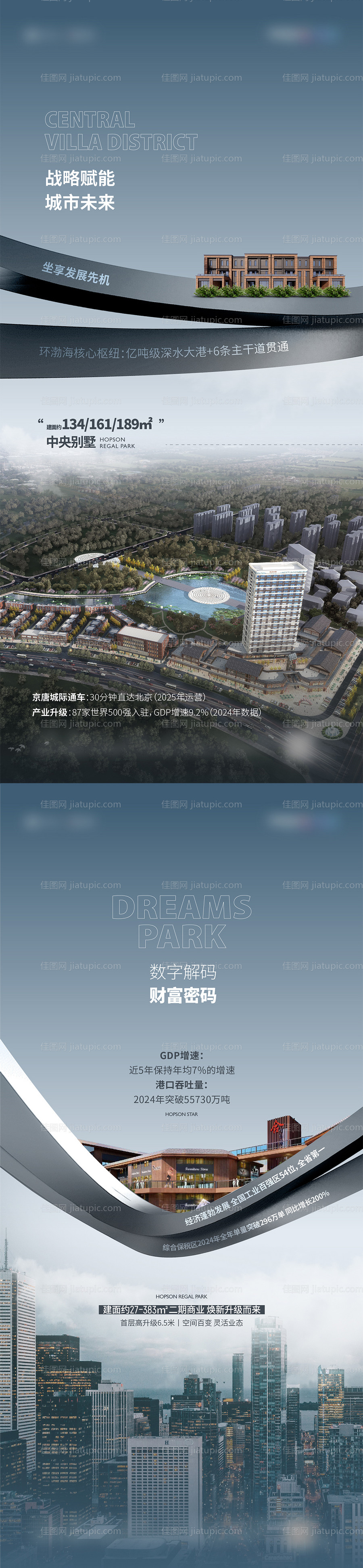 房地产城市系列海报-源文件