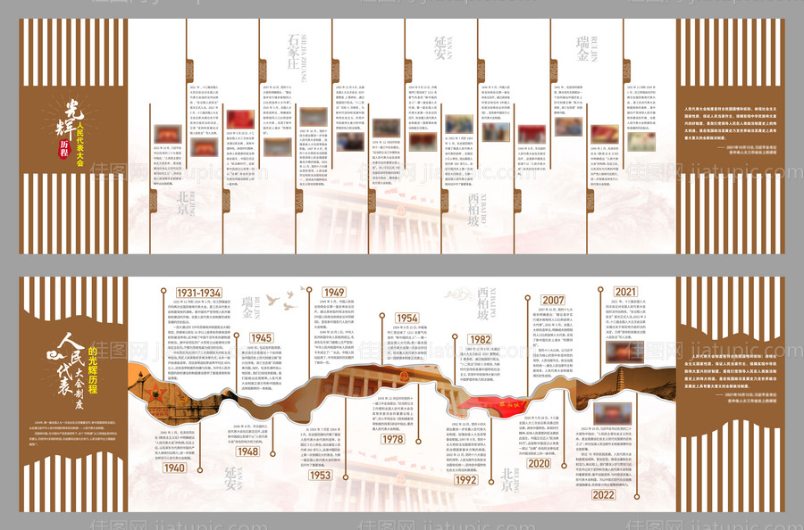 历程文化墙-源文件