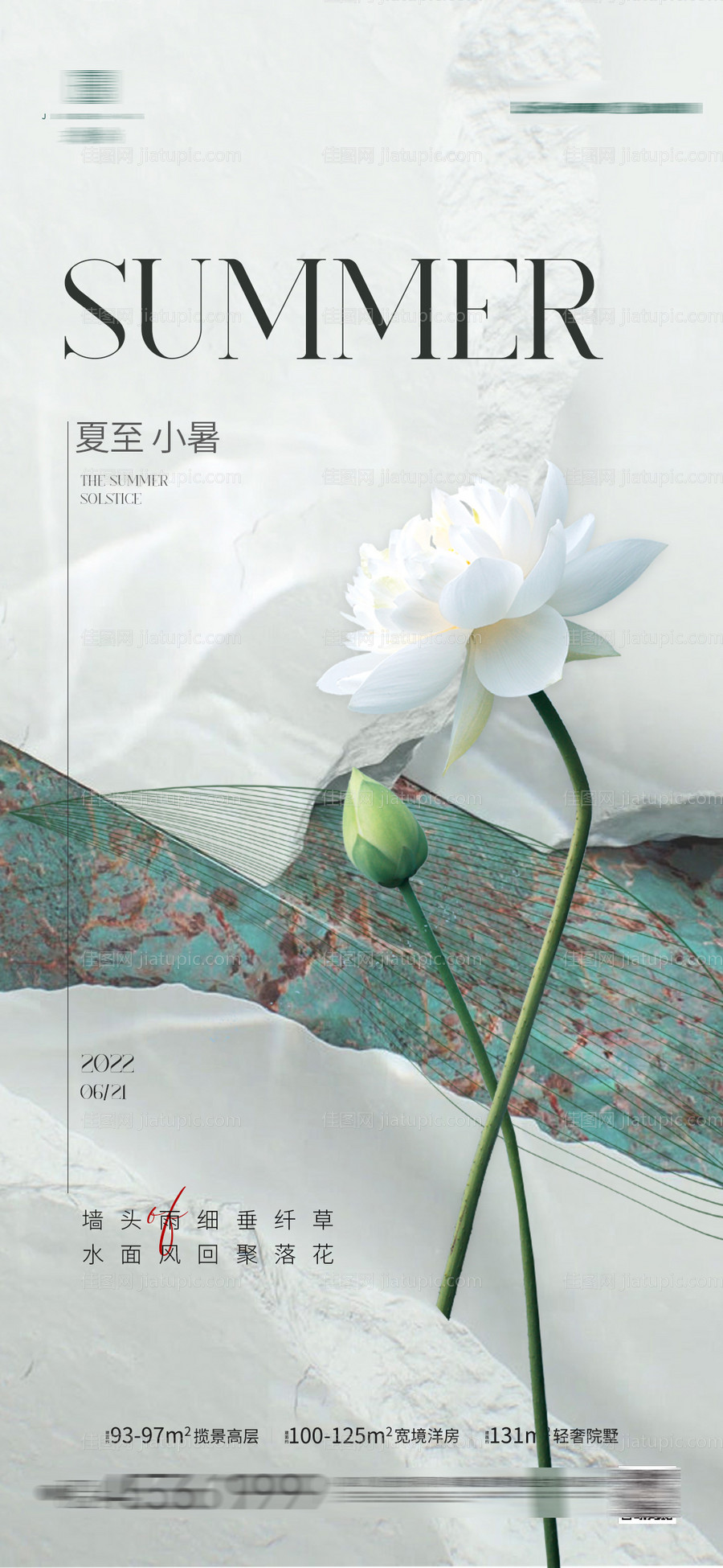 夏至节气海报-源文件