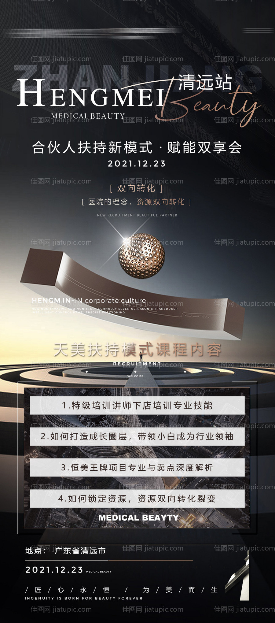 医美招商课程海报-源文件