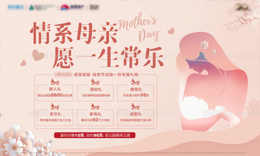 母亲节六重礼活动展板-源文件