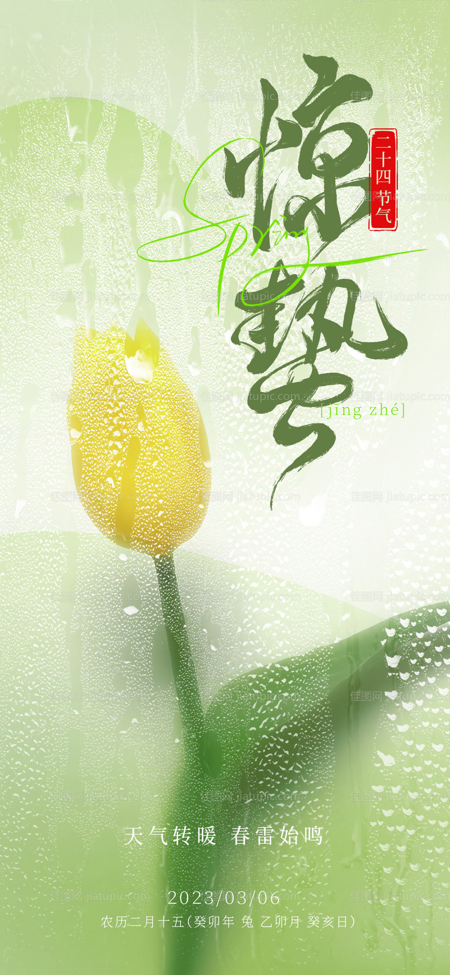 惊蛰节气海报-源文件