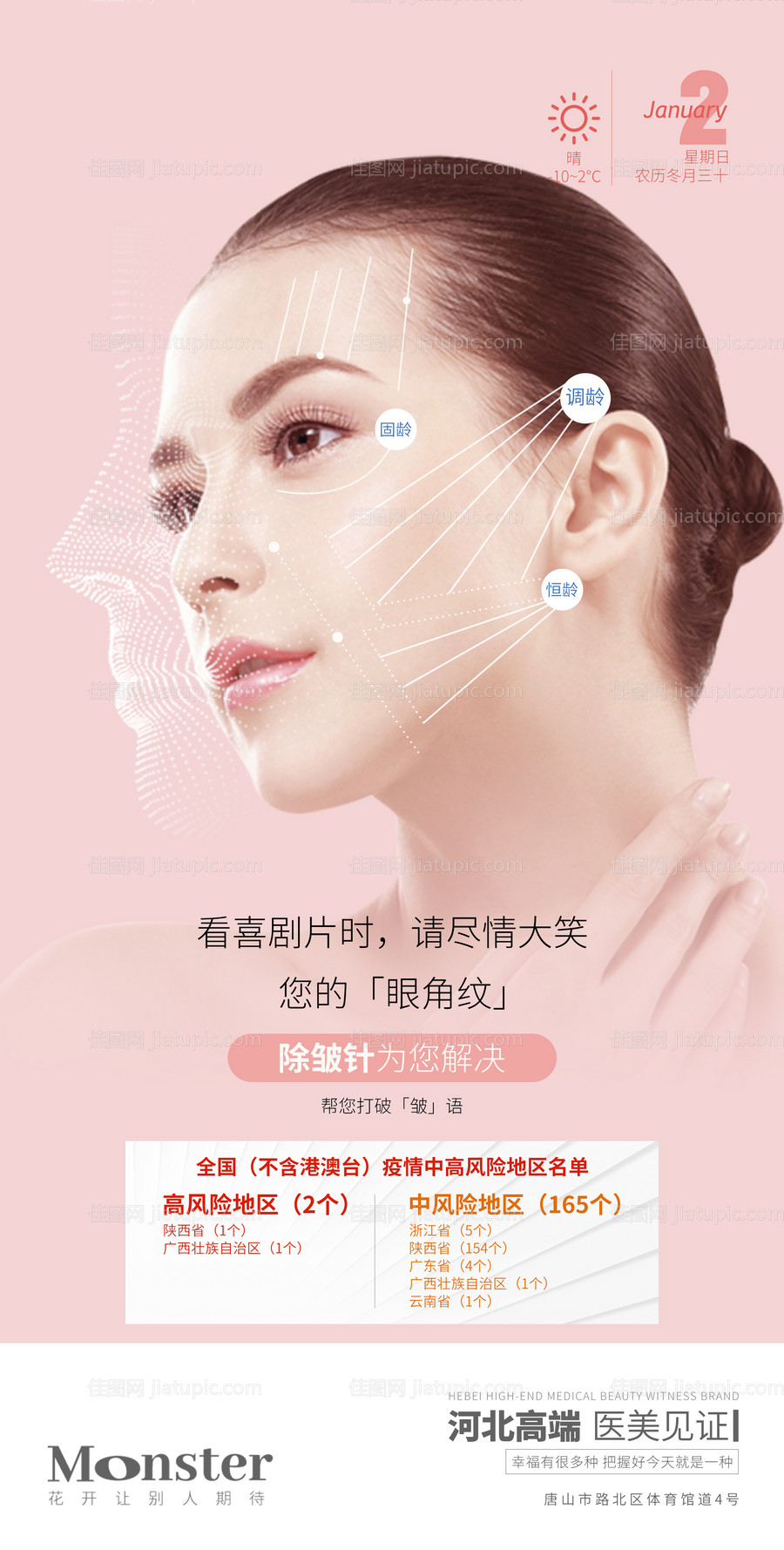 医美除皱纹海报-源文件