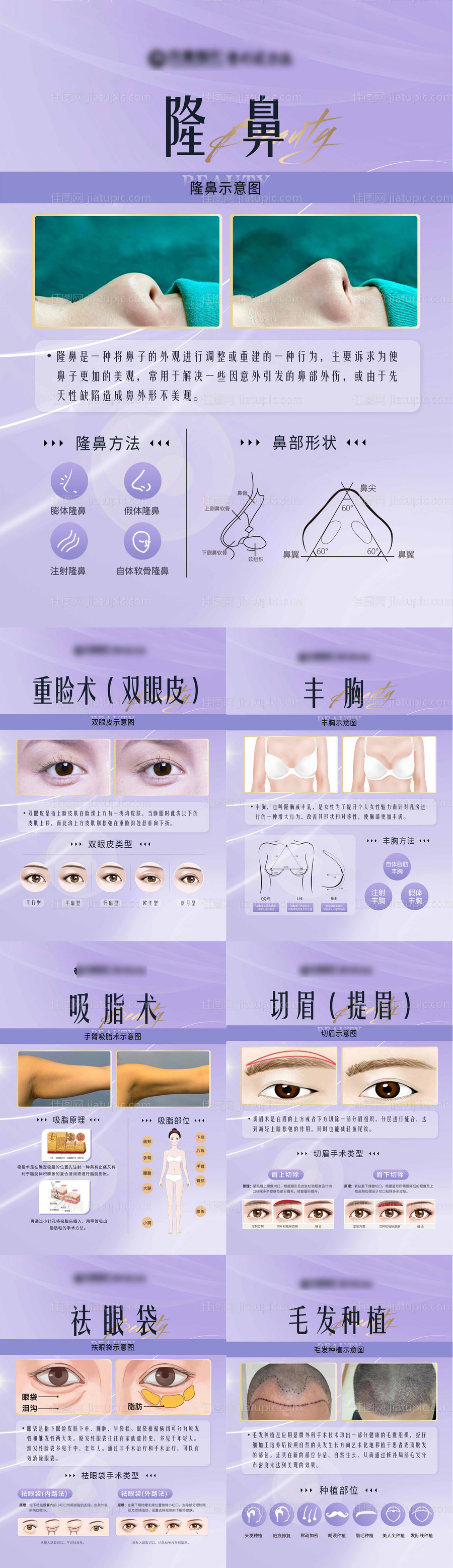 医美眼袋科普系列海报-源文件