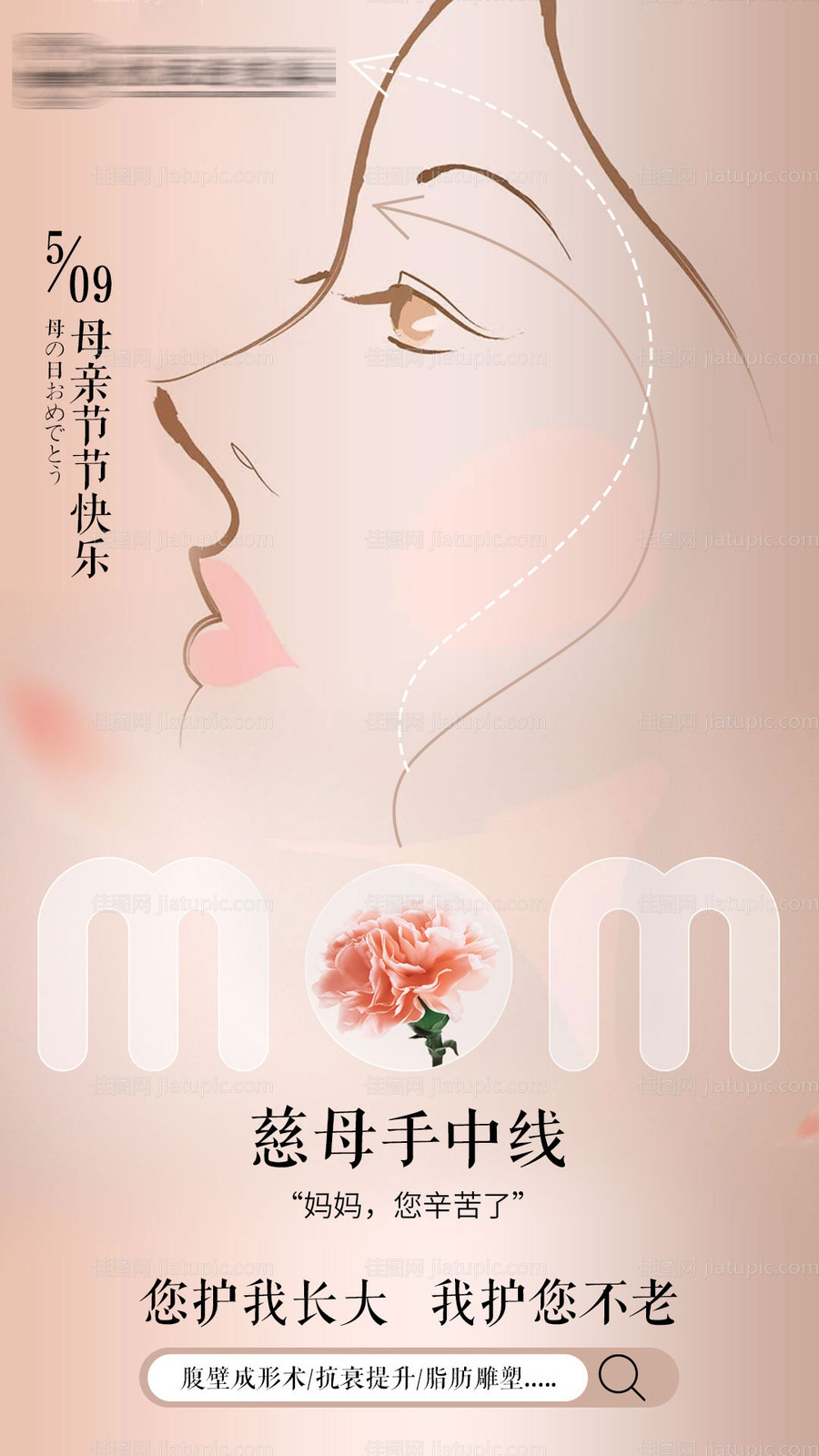 医美母亲节海报-源文件