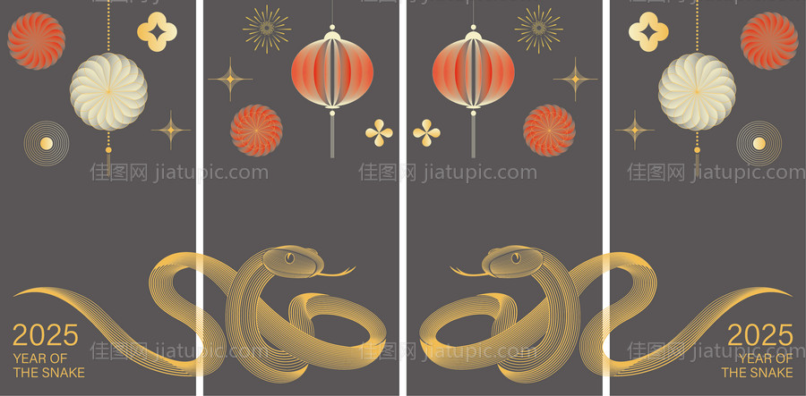 蛇年玻璃贴-源文件