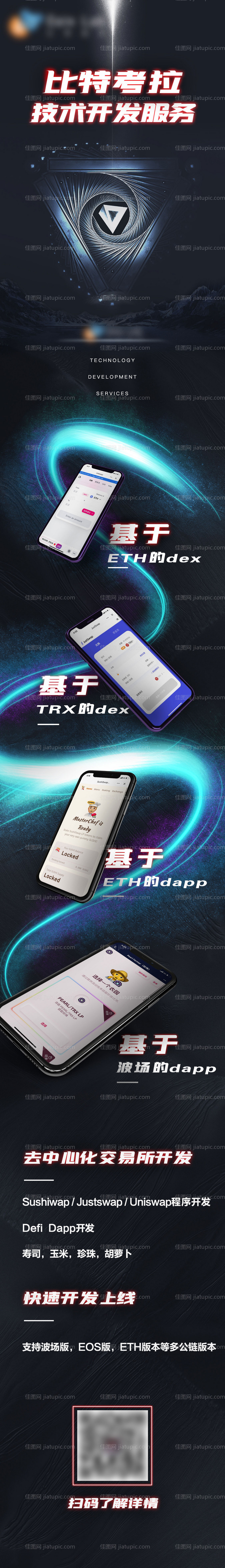 区块链长图海报-源文件