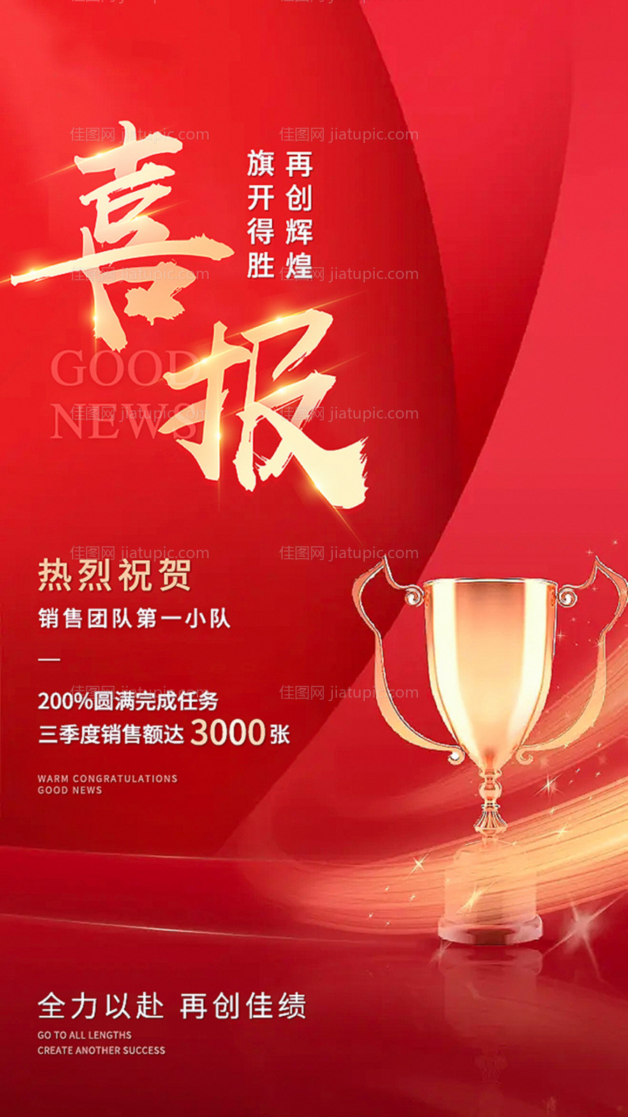 喜报海报 -源文件