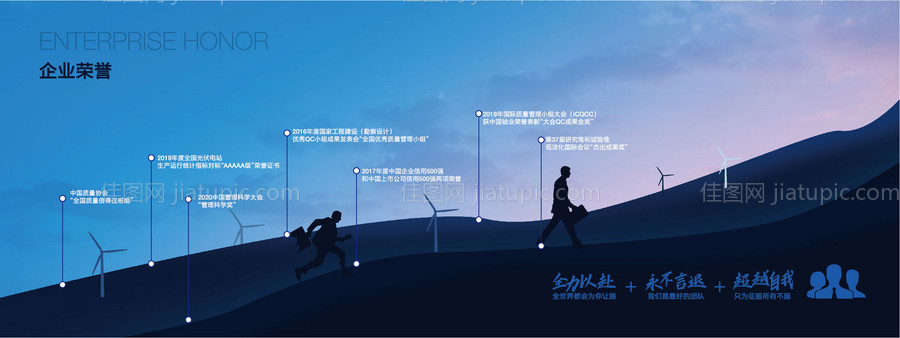 企业荣誉背景板-源文件