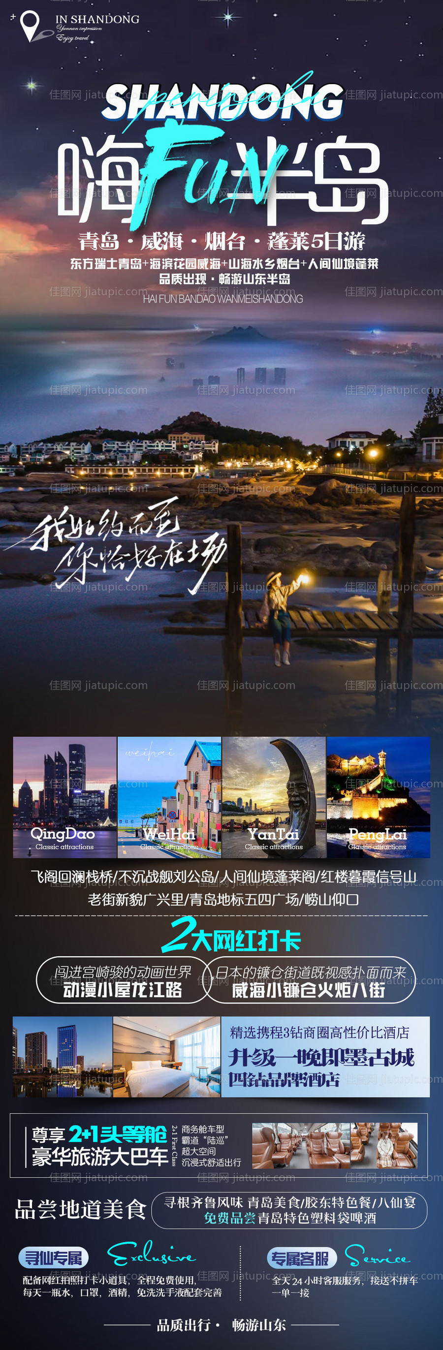 山东半岛旅游长图-源文件