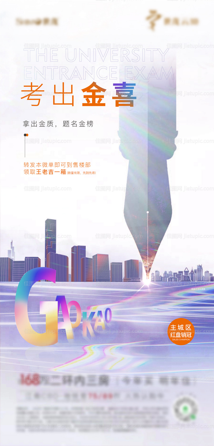 地产高考热点海报-源文件