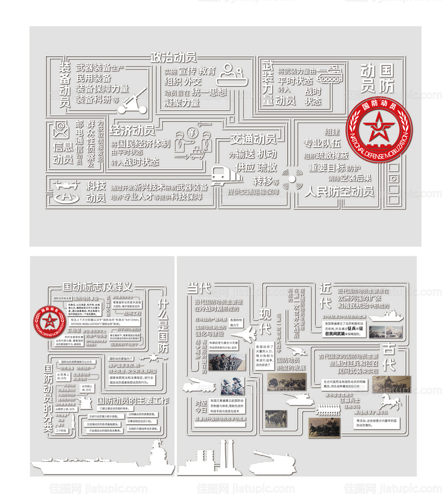 国防动员文化墙-源文件