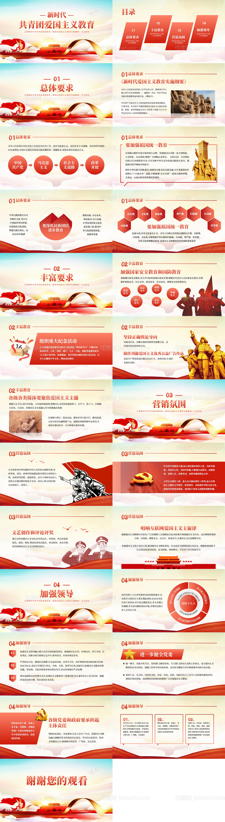 党政时代共青团爱国主义教育ppt-源文件