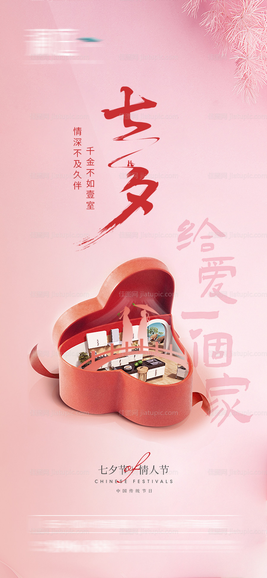 七夕情人节海报-源文件