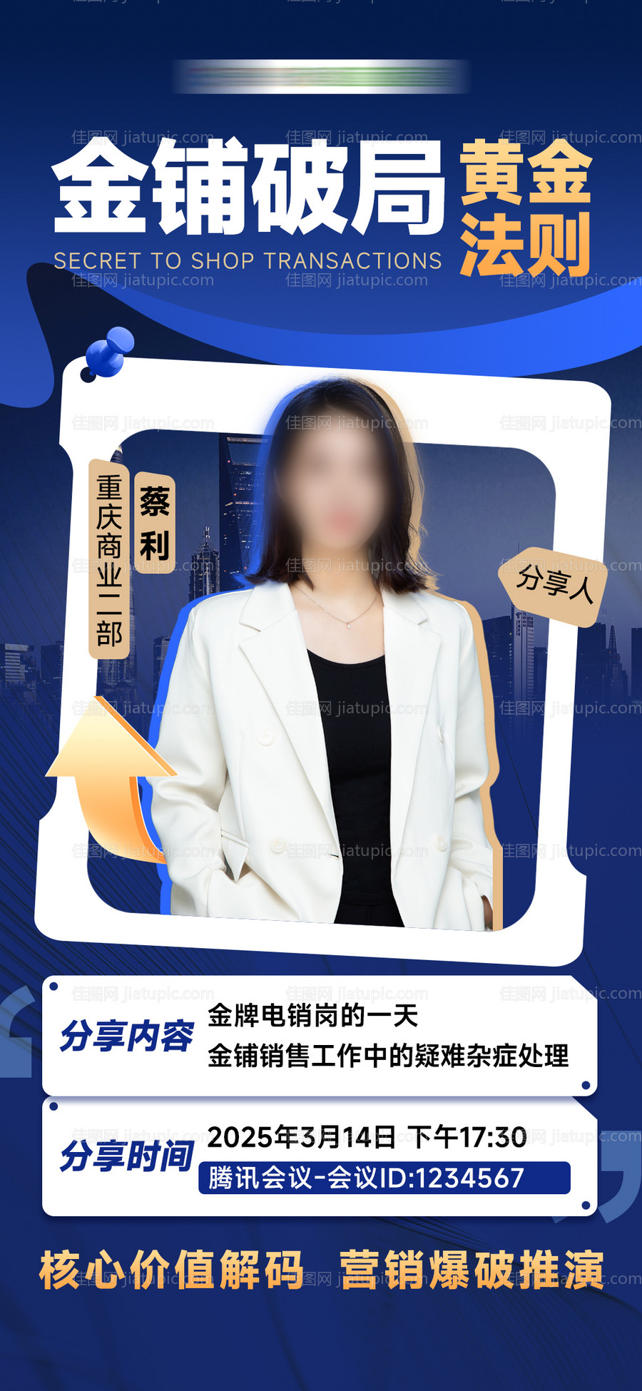 人物培训宣传海报-源文件