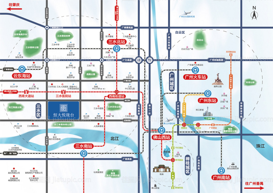 房地产区位图-源文件