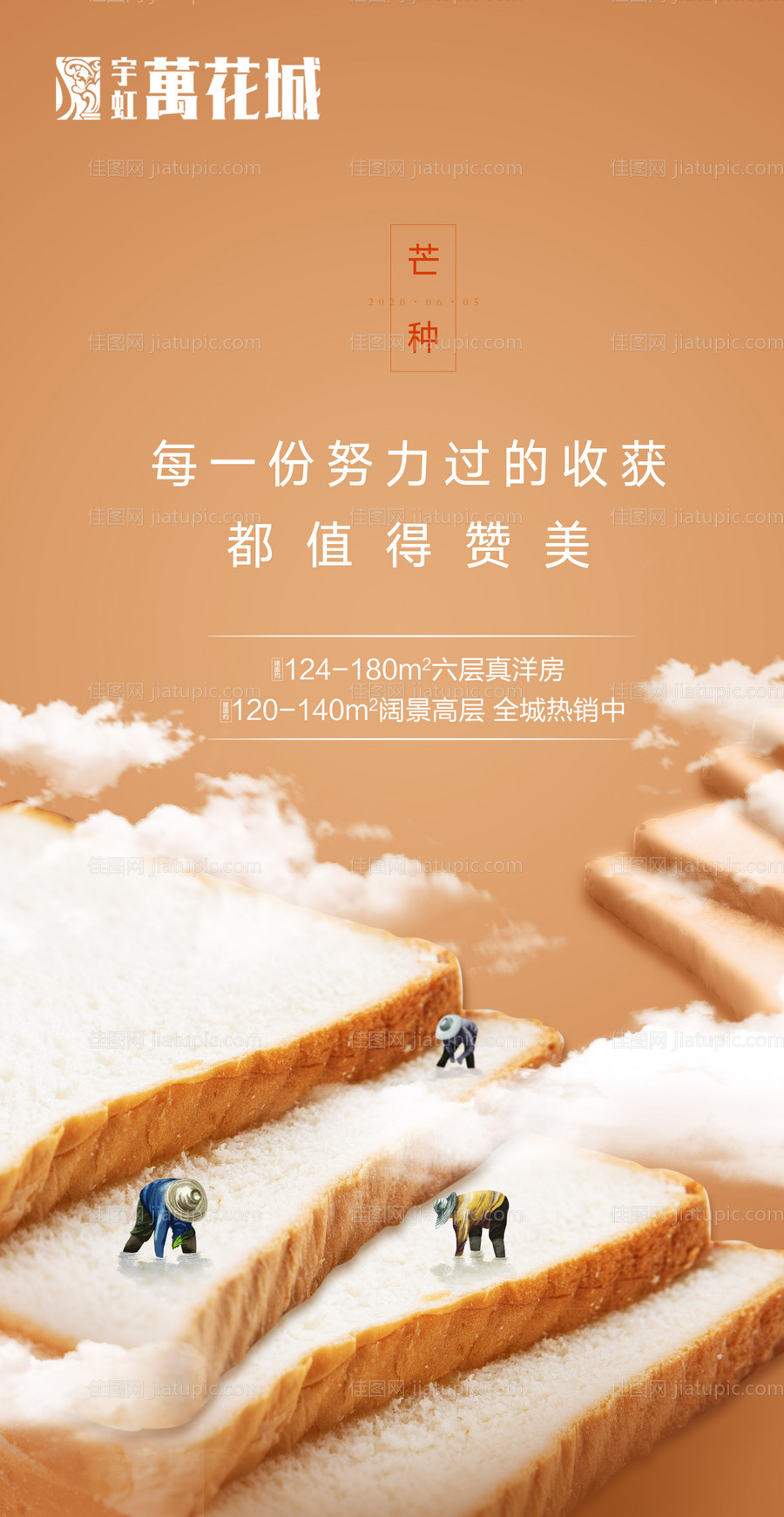 地产芒种节气海报-源文件