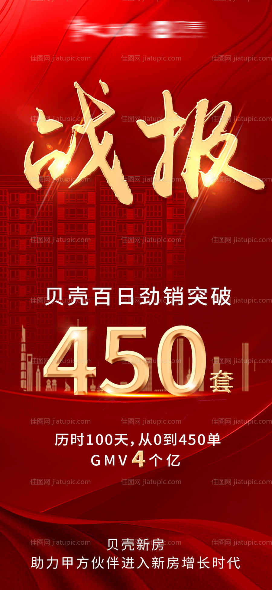 地产销售战报海报-源文件