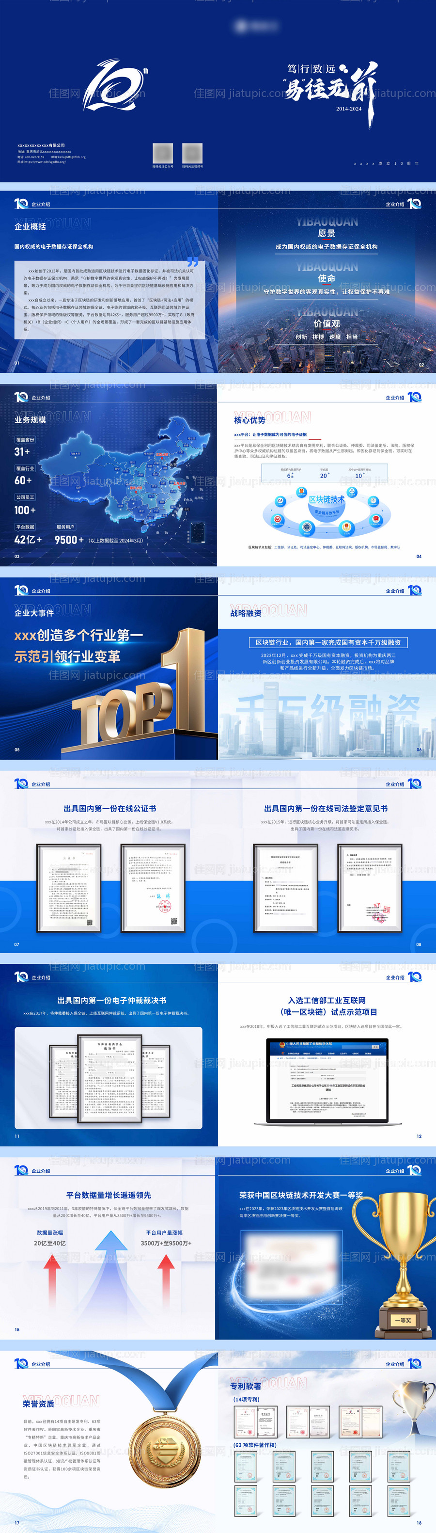 公司周年科技画册 -源文件