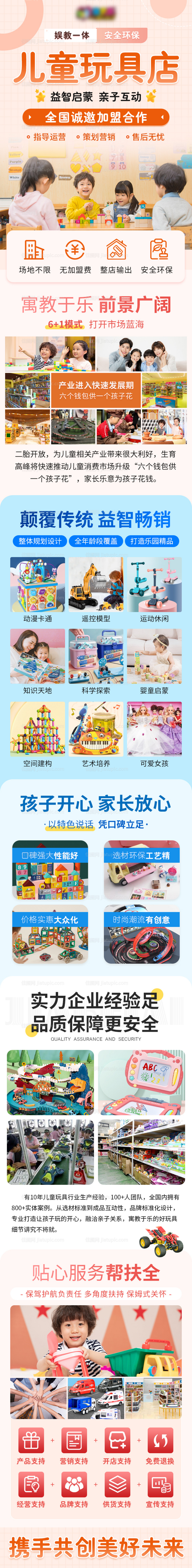 儿童玩具店长图电商详情页-源文件