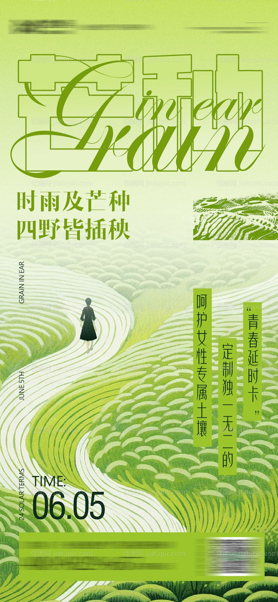 医美芒种节日海报-源文件