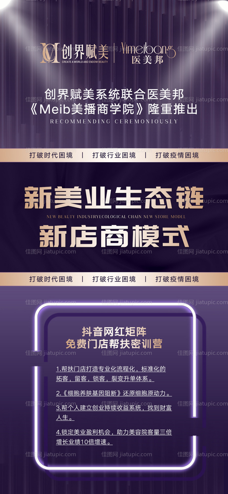 医美美业抖音造势宣传海报-源文件