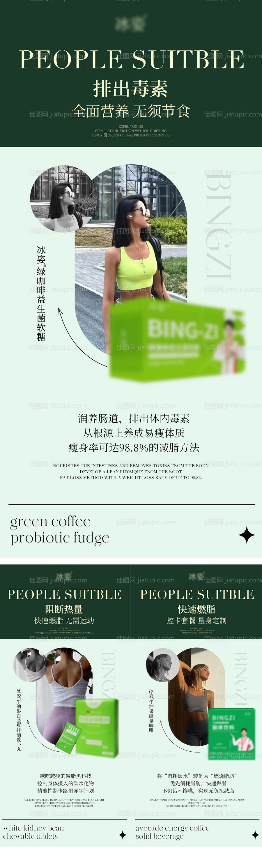 减肥产品系列海报-源文件