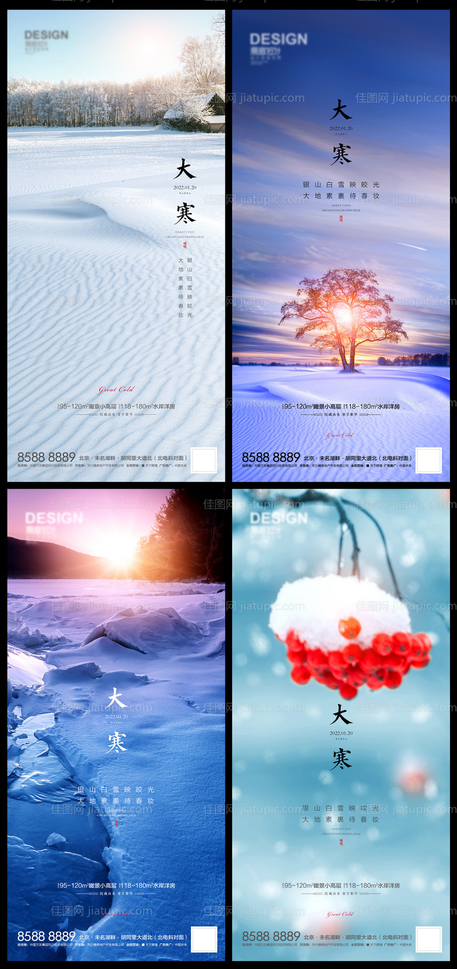 大寒节气系列海报-源文件