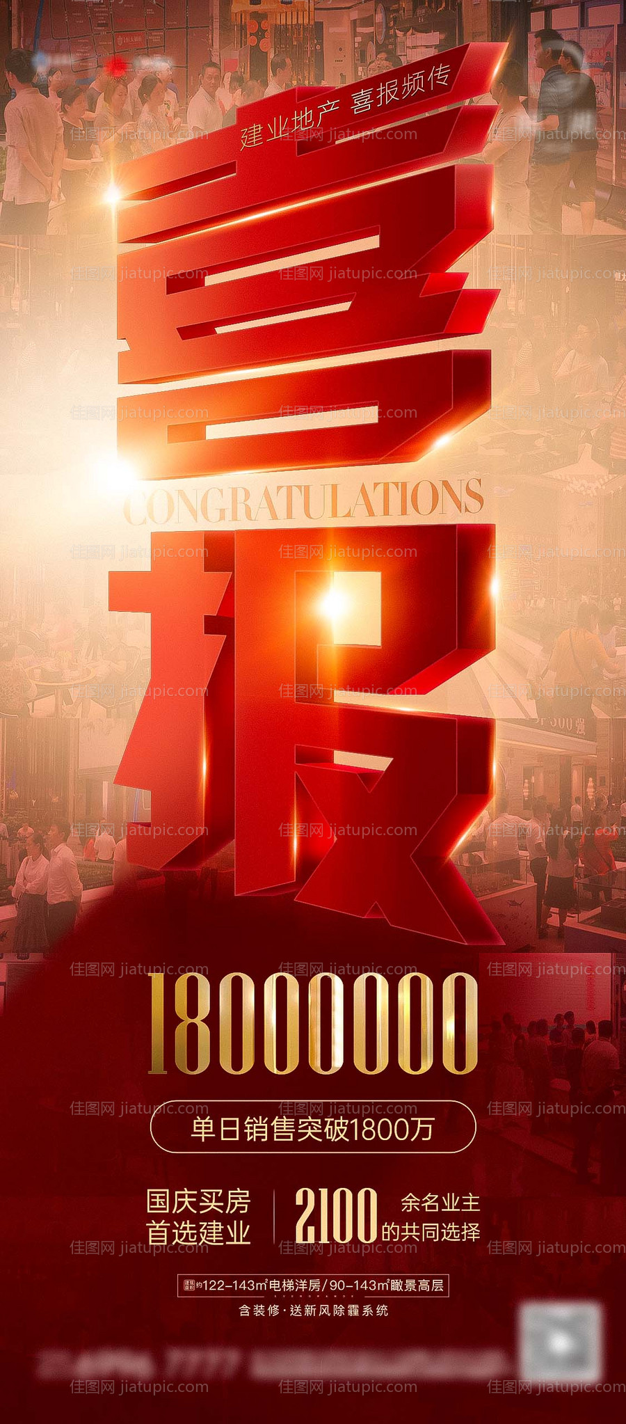 地产喜报海报-源文件