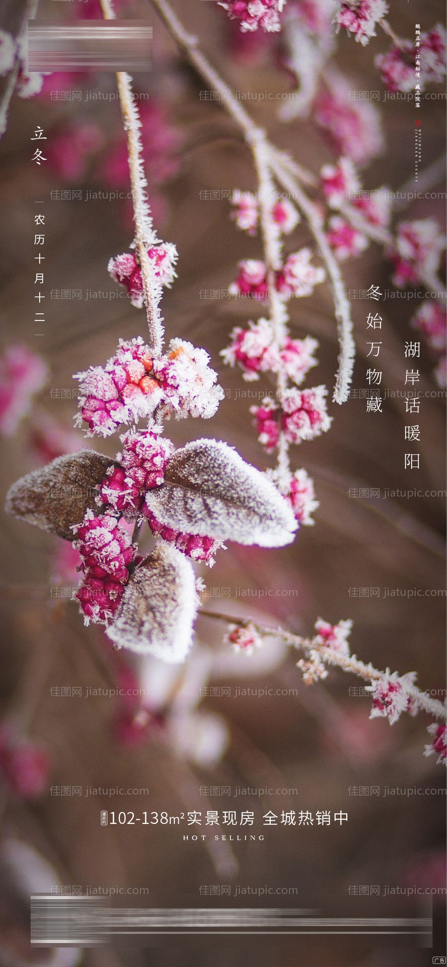 立冬节气微信海报-源文件