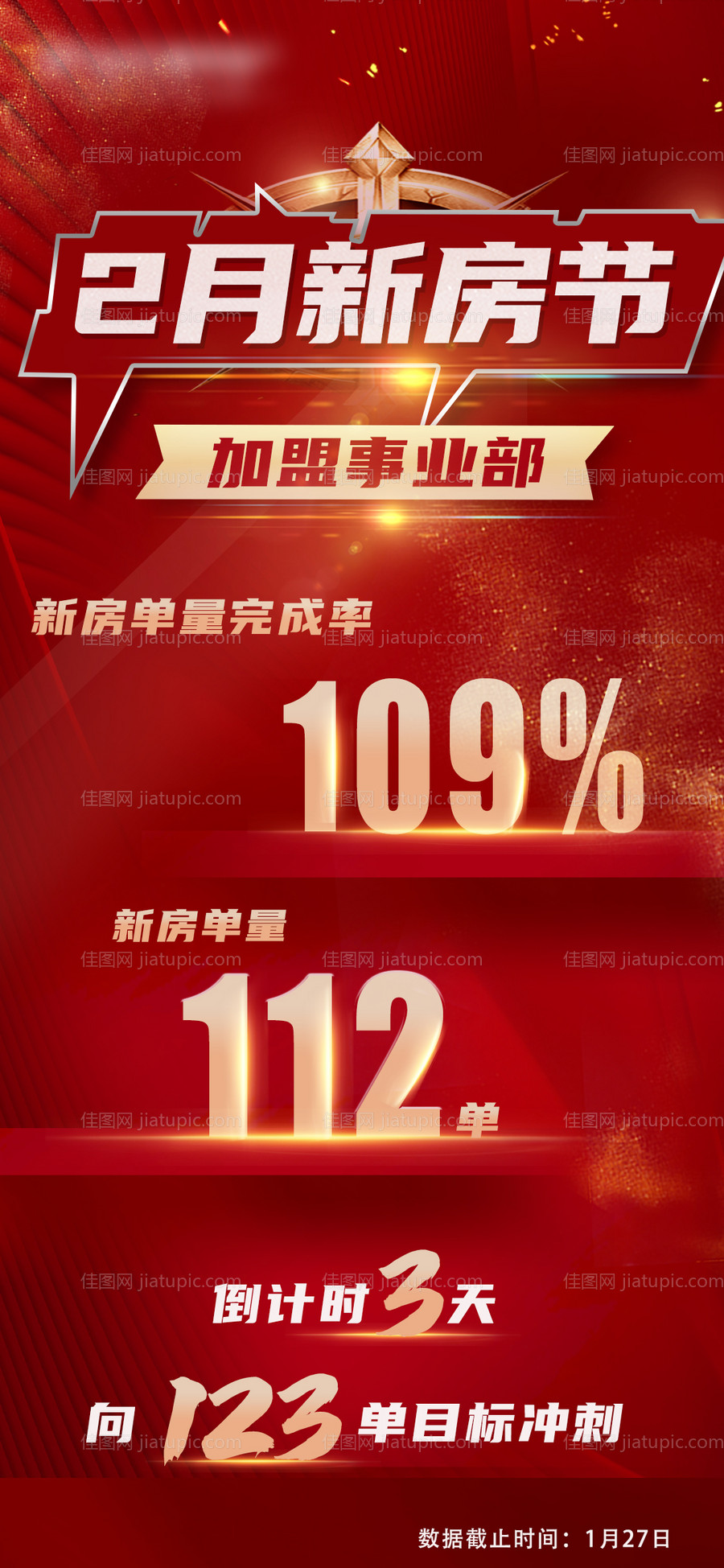 新房节业绩海报-源文件