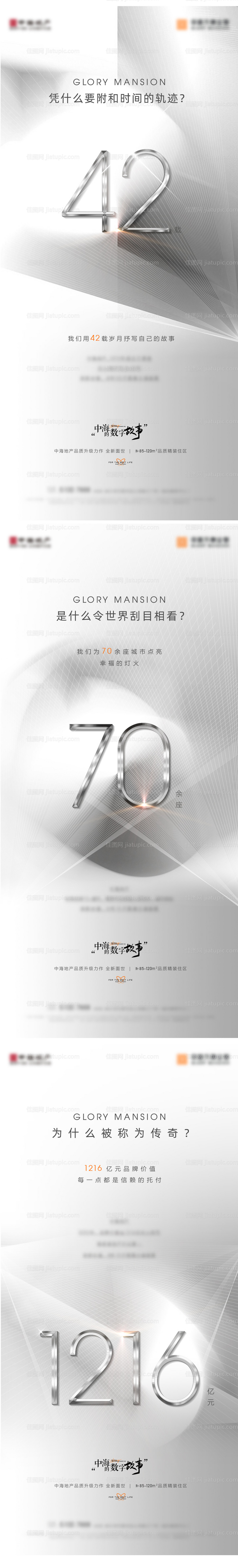 房地产质感数字单图-源文件