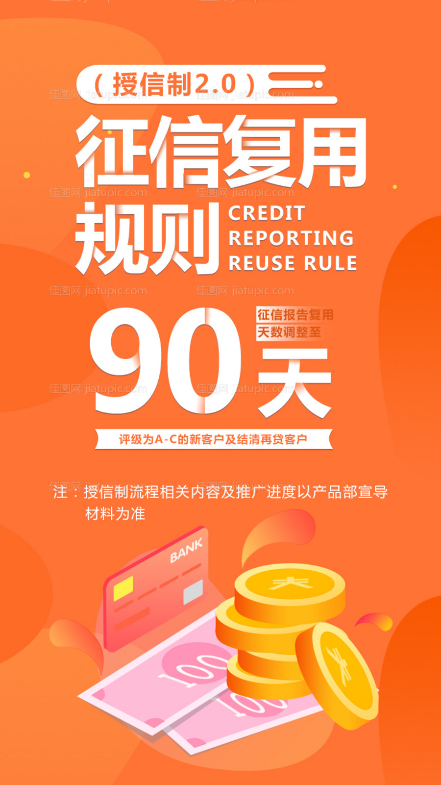 征信复用2.5D插画海报-源文件
