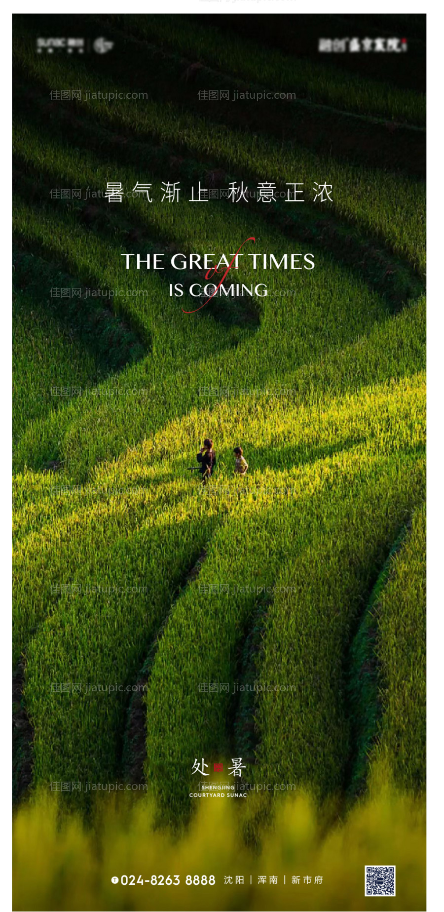 处暑节气海报-源文件