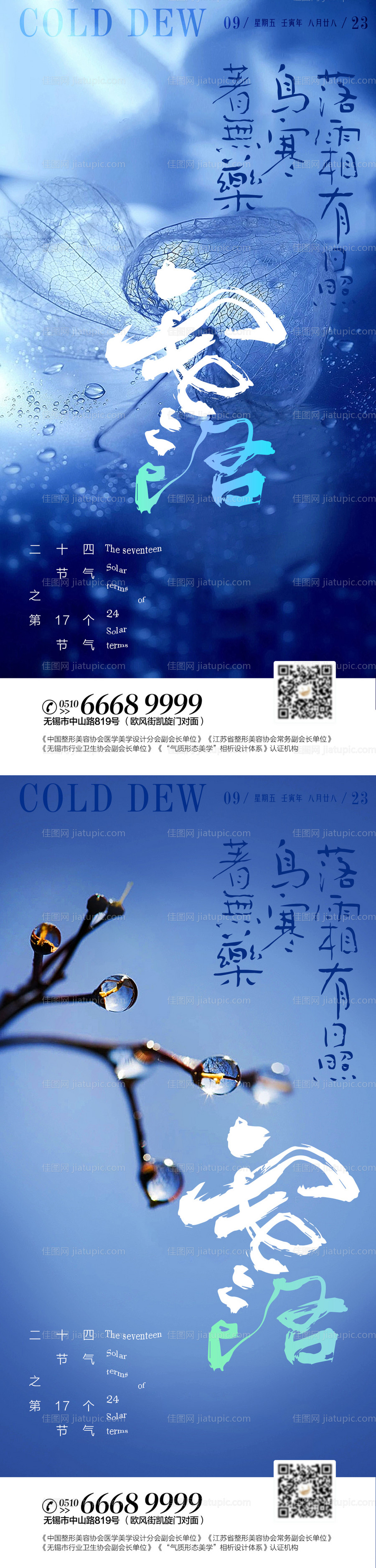 寒露节气海报-源文件