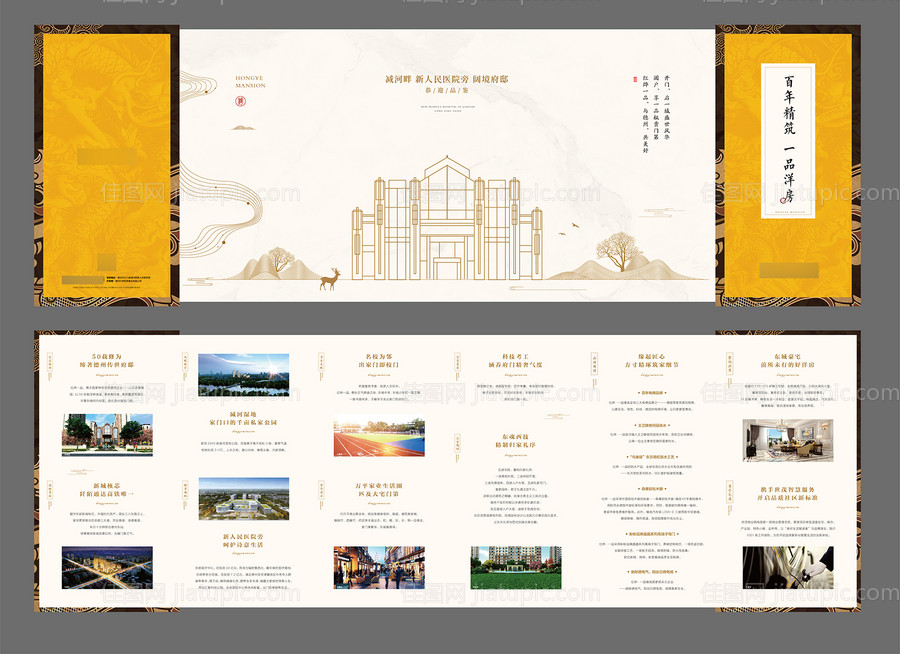 帝王黄四折页-源文件