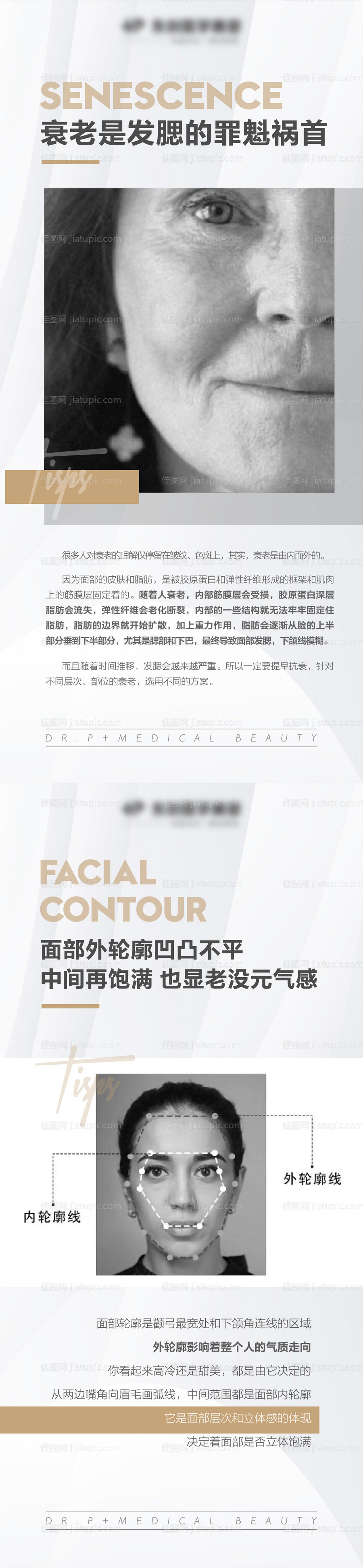 医美衰老轮廓科普海报-源文件