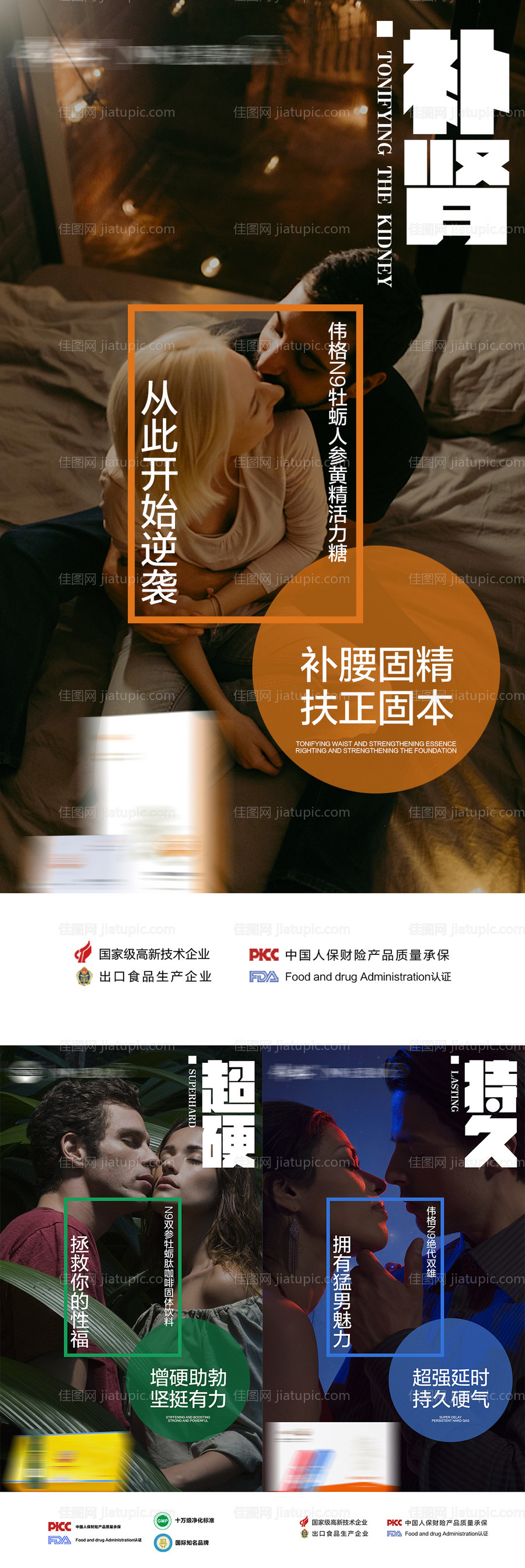 微商男性产品系列海报-源文件