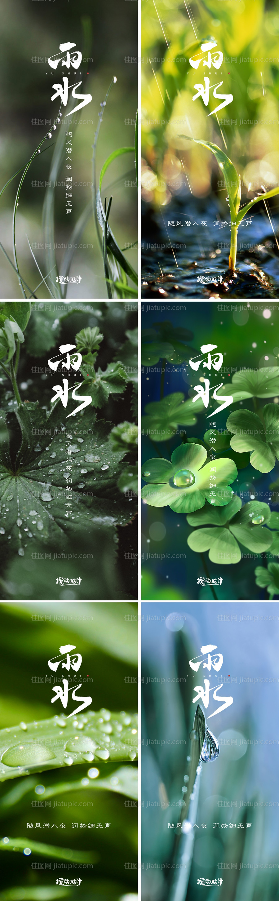 雨水海报-源文件