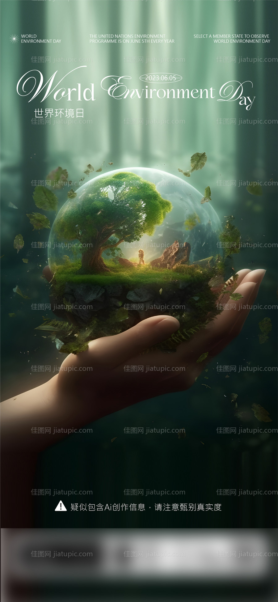 世界环境日海报-源文件