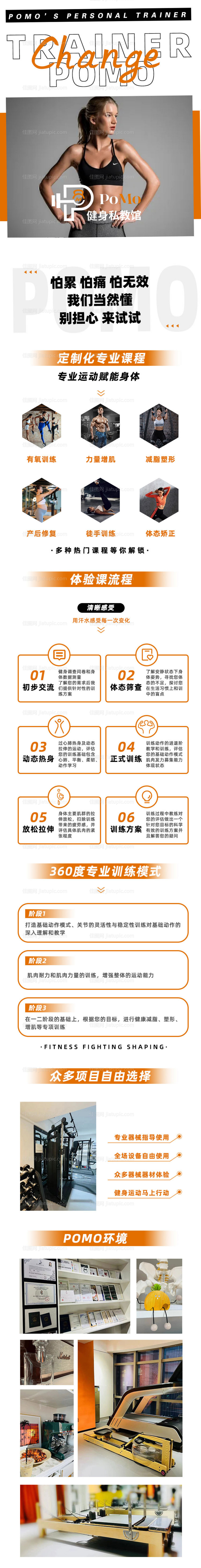 健身搏击运动详情页-源文件