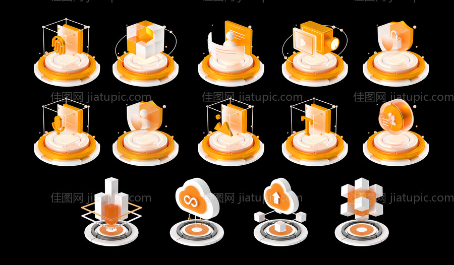 立体图标icon设计-源文件