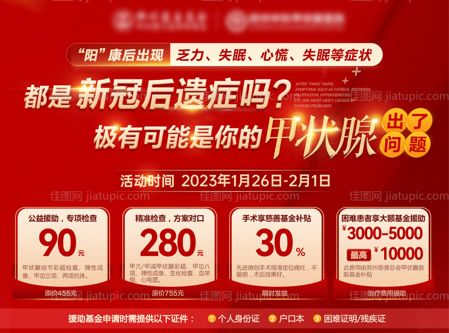 甲状腺检查项目海报-源文件