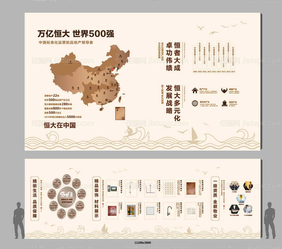 地产工法墙品牌墙文化墙-源文件