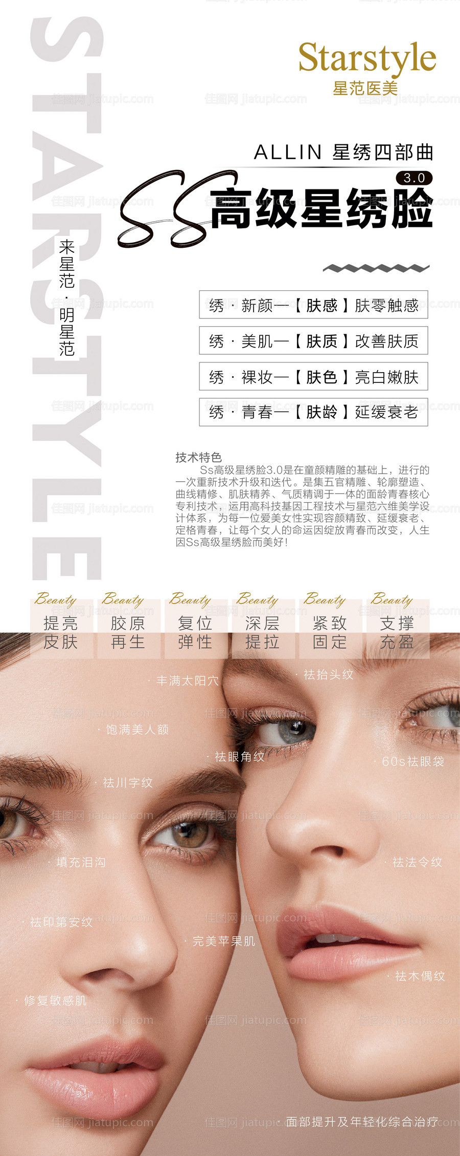 医美整形抗衰人物展架-源文件