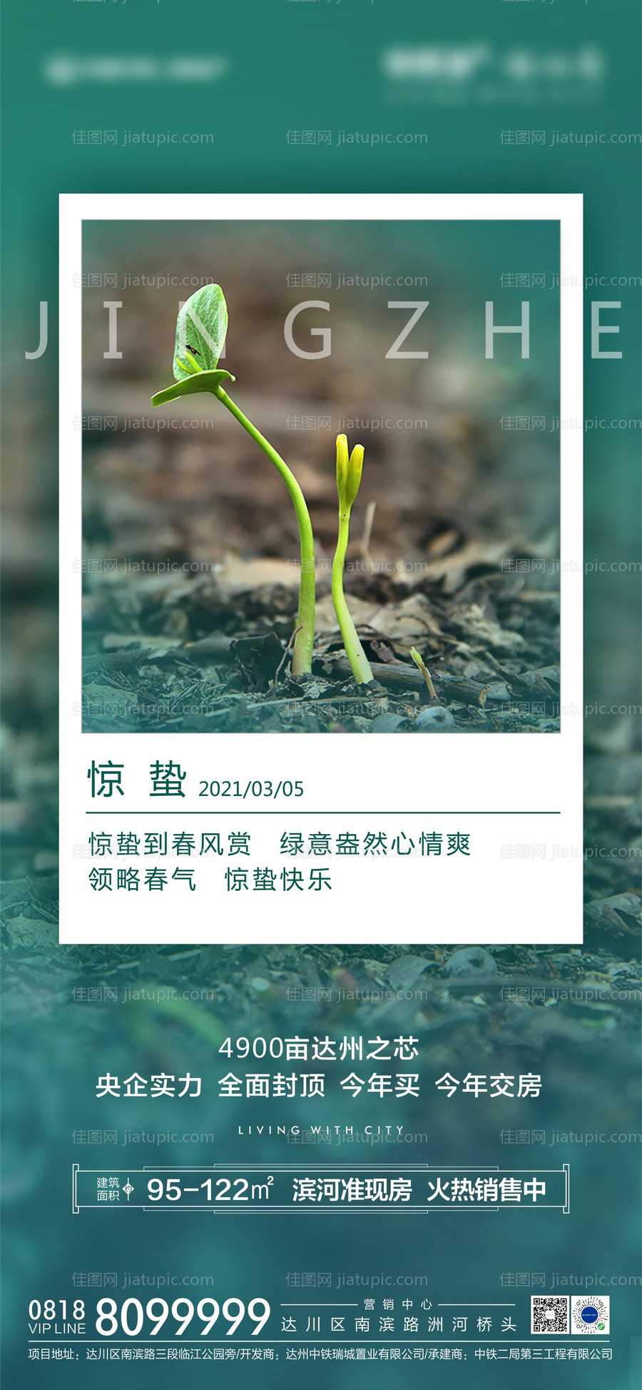 惊蛰节气移动端海报-源文件