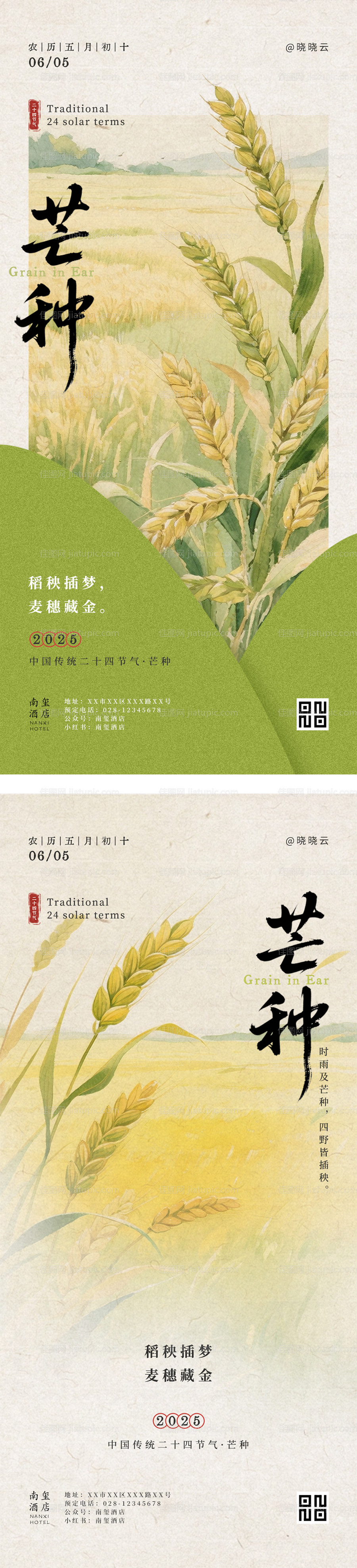 芒种海报-源文件